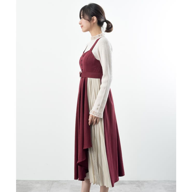 シフォンプリーツ切替Ｓスウェードジャンドレ | rps | 詳細画像26 