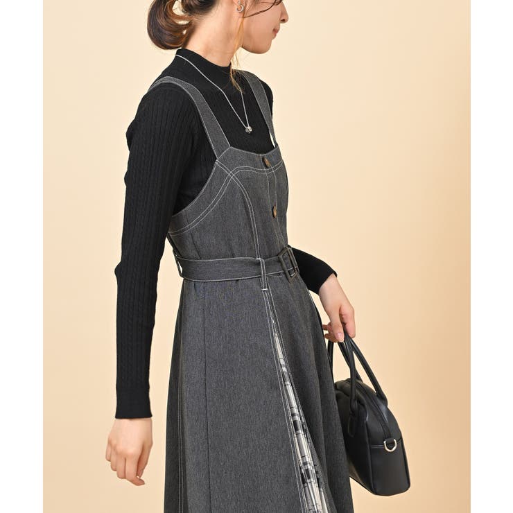 チェック切替配色ステッチジャンドレ[品番：RPSW0001900]｜rps（アール