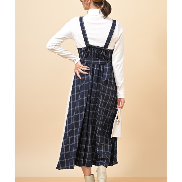 【アールグレイシフォン】AMERICANA rps｜シフォンプリーツ切替Sスウェードジャンドレ | Rakuten Fashion