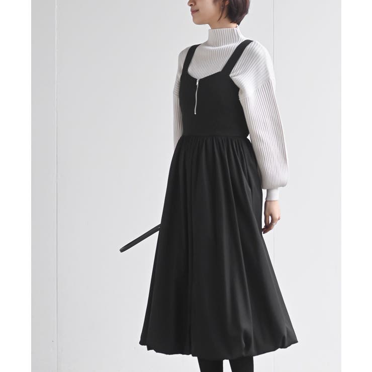 バックリボンフロントZIPジャンスカ[品番：RPSW0002957]｜rps