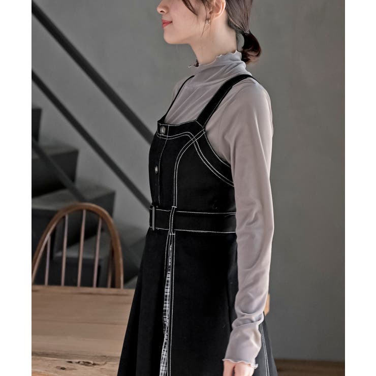 チェックプリーツ切替ジャンドレ | rps | 詳細画像16 