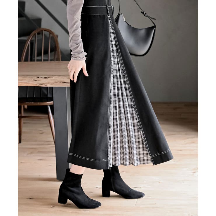 チェックプリーツ切替ジャンドレ | rps | 詳細画像18 