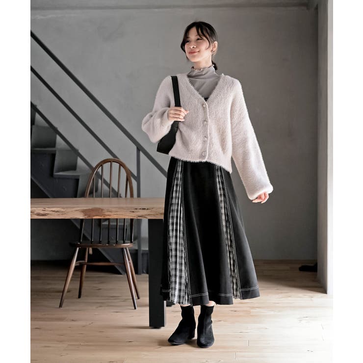 チェックプリーツ切替ジャンドレ | rps | 詳細画像19 