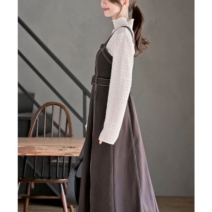 チェックプリーツ切替ジャンドレ | rps | 詳細画像21 