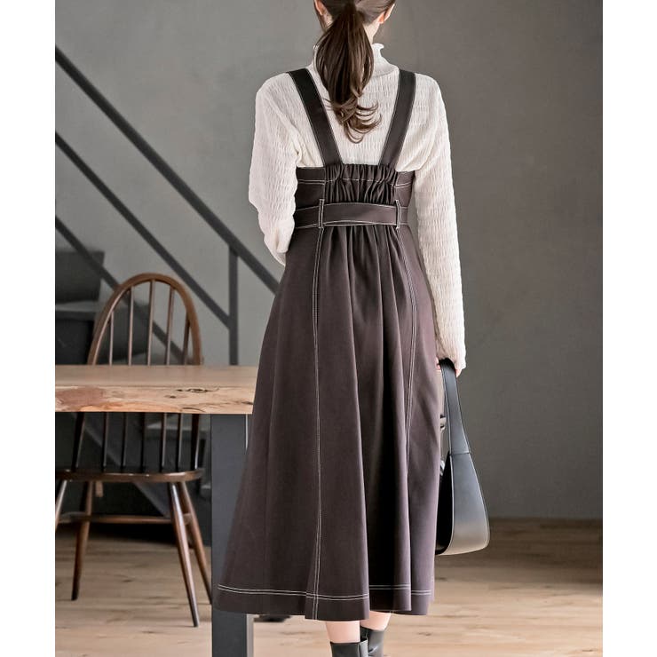 チェックプリーツ切替ジャンドレ | rps | 詳細画像22 