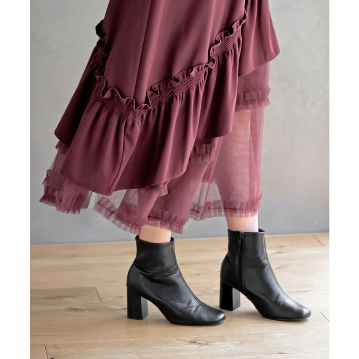 チュールフリル切替アシメトリースカート | rps | 詳細画像34 