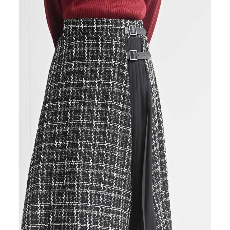 ツィードチェック×プリーツ切替スカート | rps | 詳細画像16 