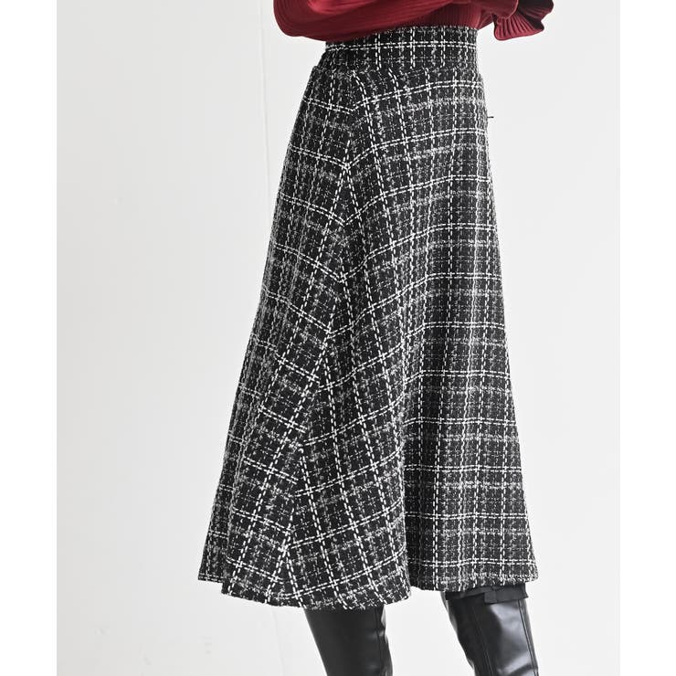 ツィードチェック×プリーツ切替スカート | rps | 詳細画像19 