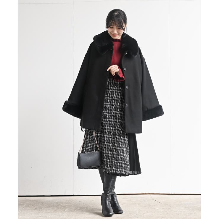 ツィードチェック×プリーツ切替スカート | rps | 詳細画像20 