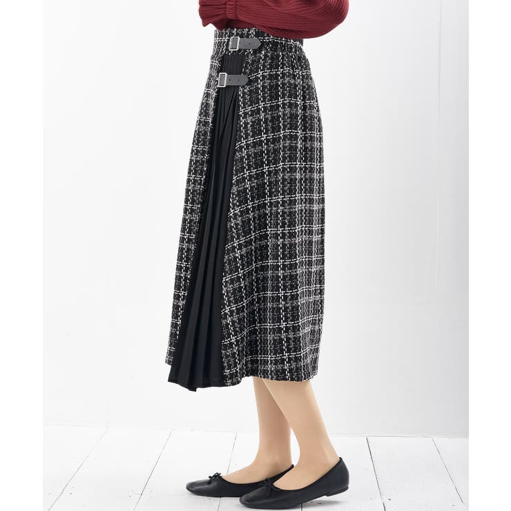 ツィードチェック×プリーツ切替スカート | rps | 詳細画像24 