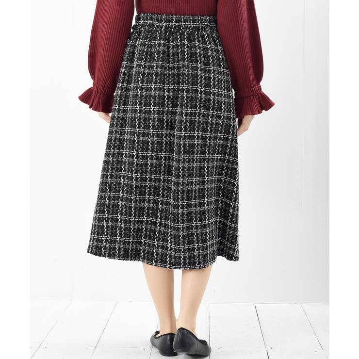 ツィードチェック×プリーツ切替スカート | rps | 詳細画像25 