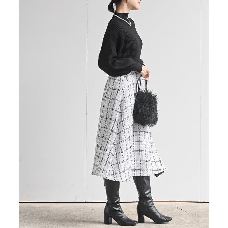 ツィードチェック×プリーツ切替スカート | rps | 詳細画像5 