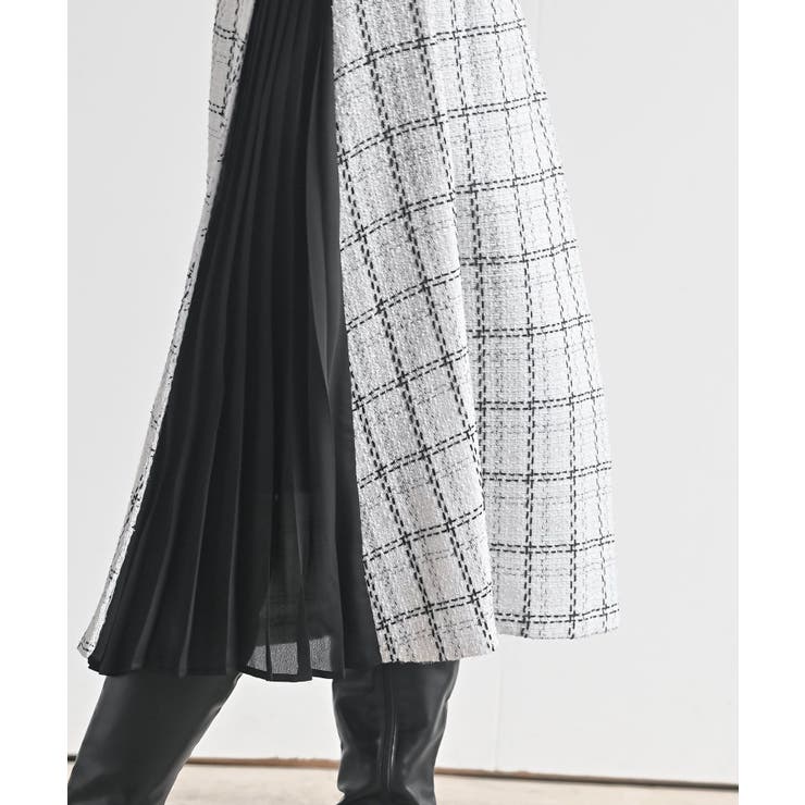 ツィードチェック×プリーツ切替スカート | rps | 詳細画像9 