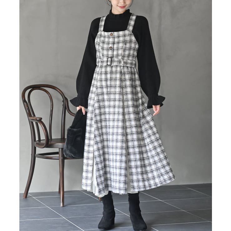 ツィードチェック切替ジャンドレ[品番：RPSW0003378]｜rps（アール