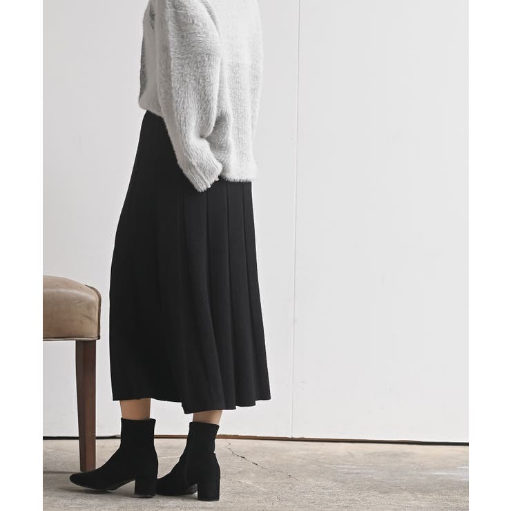 縦柄ニットフレアースカート | rps | 詳細画像11 