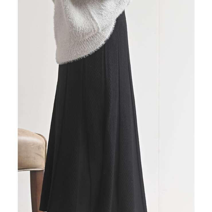 縦柄ニットフレアースカート | rps | 詳細画像15 