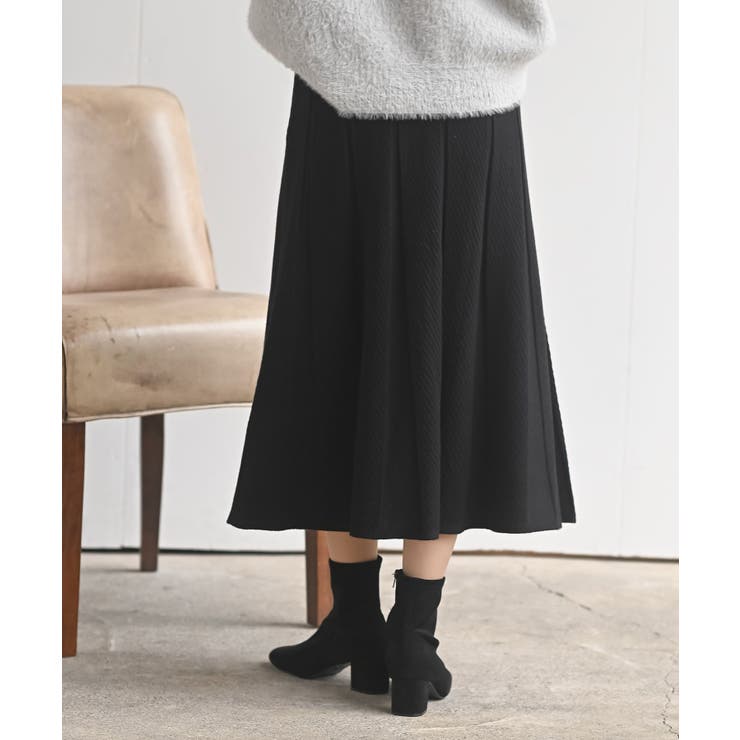 縦柄ニットフレアースカート | rps | 詳細画像16 