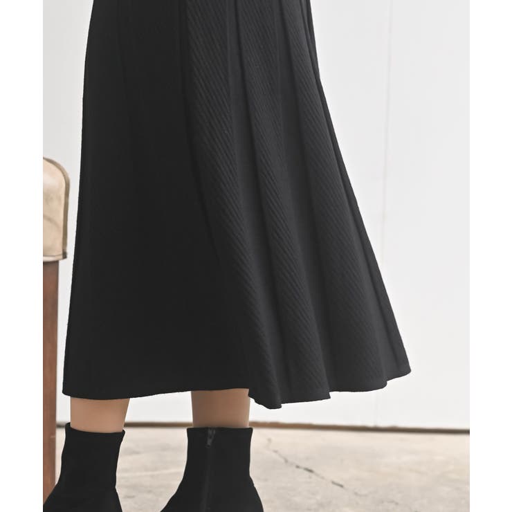 縦柄ニットフレアースカート | rps | 詳細画像17 