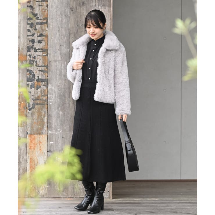 ニット綾柄プリーツスカート | rps | 詳細画像10 