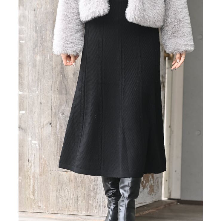 ニット綾柄プリーツスカート | rps | 詳細画像14 