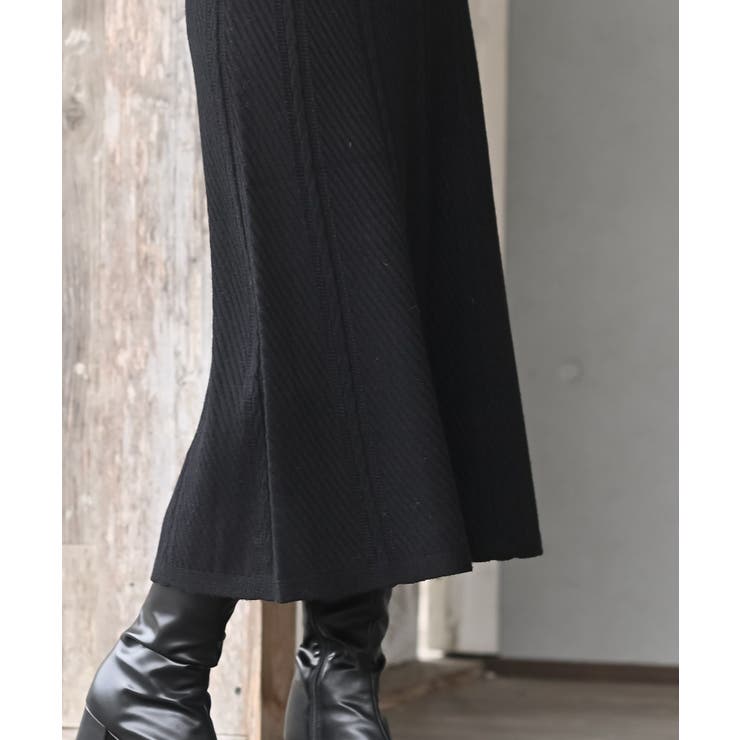 ニット綾柄プリーツスカート | rps | 詳細画像17 