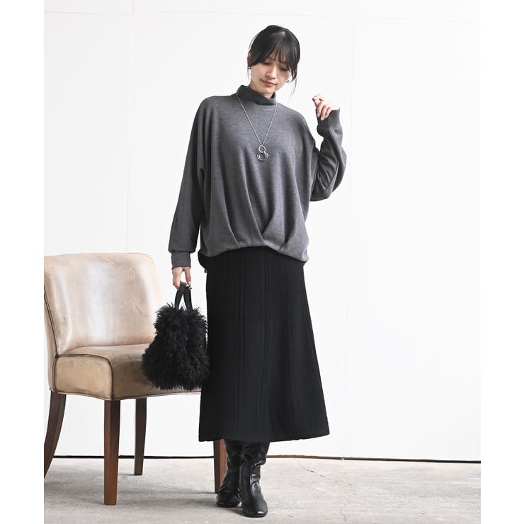 ニット綾柄プリーツスカート | rps | 詳細画像18 