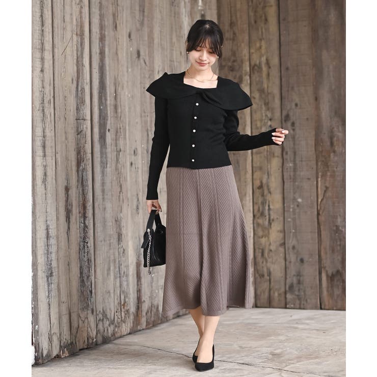 ニット綾柄プリーツスカート | rps | 詳細画像19 