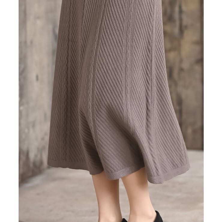 ニット綾柄プリーツスカート | rps | 詳細画像26 