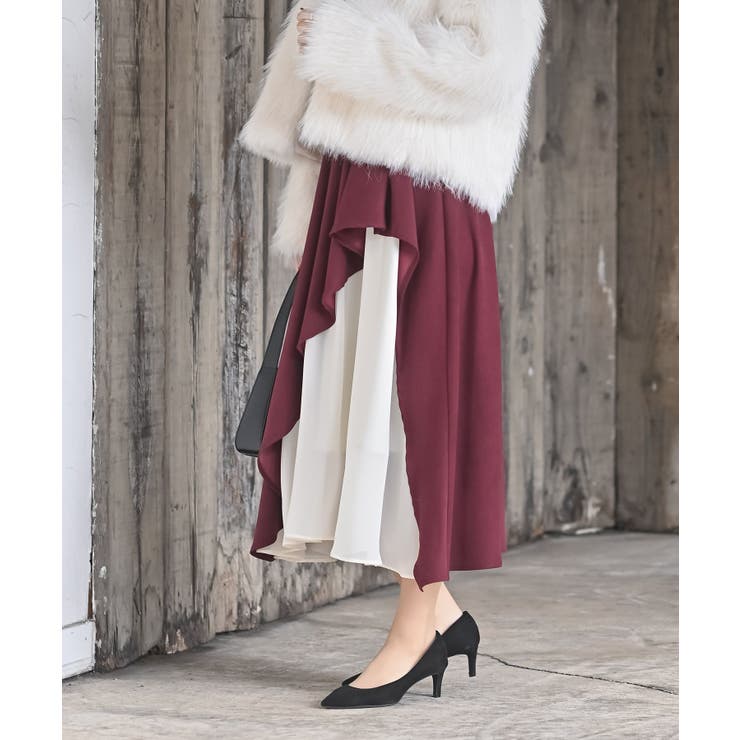 ビット付きラッフルアシメトリー切替スカート | rps | 詳細画像20 