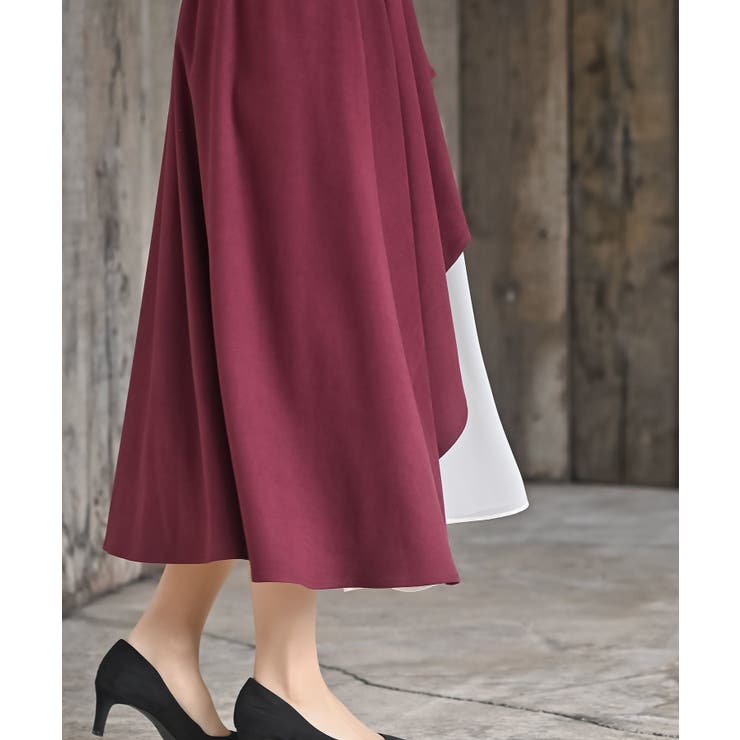 ビット付きラッフルアシメトリー切替スカート | rps | 詳細画像26 