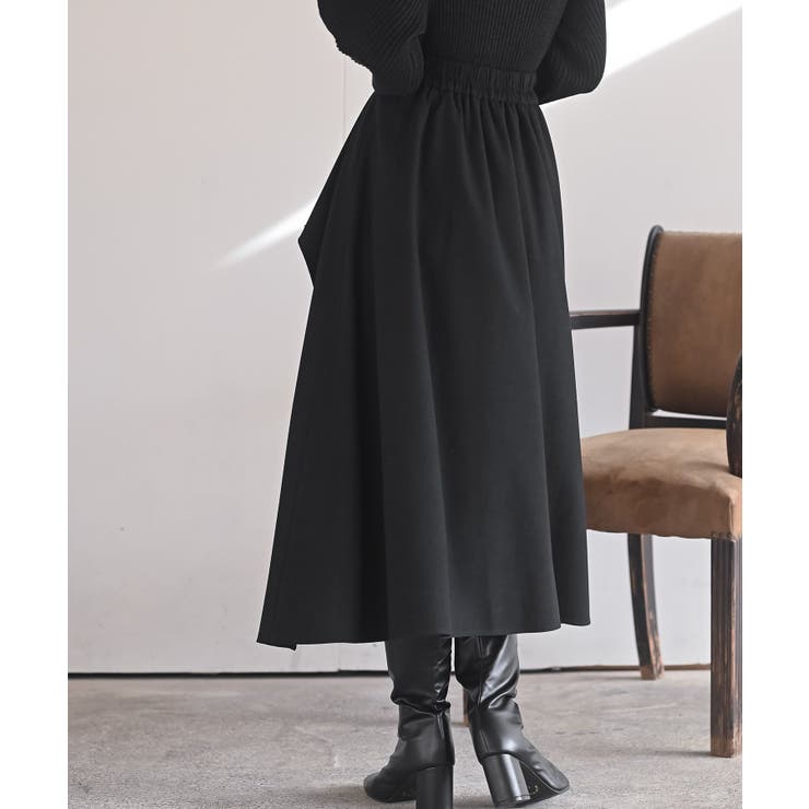 ビット付きラッフルアシメトリー切替スカート | rps | 詳細画像8 