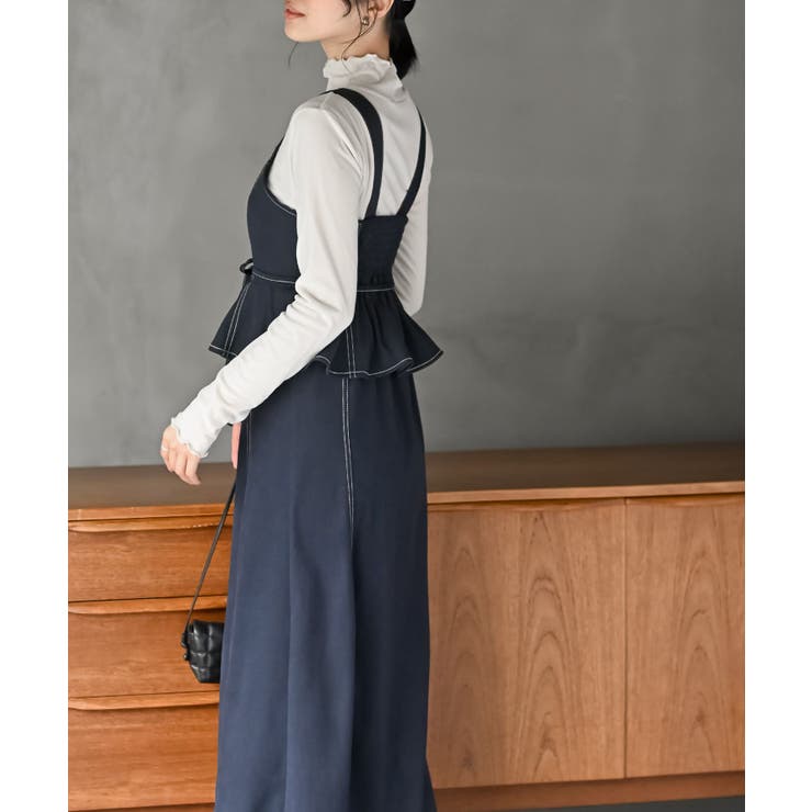 シフォンプリーツ切替セットアップ風ジャンスカ | rps | 詳細画像11 