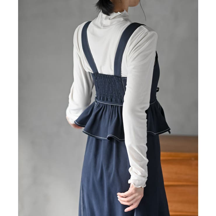 シフォンプリーツ切替セットアップ風ジャンスカ | rps | 詳細画像15 