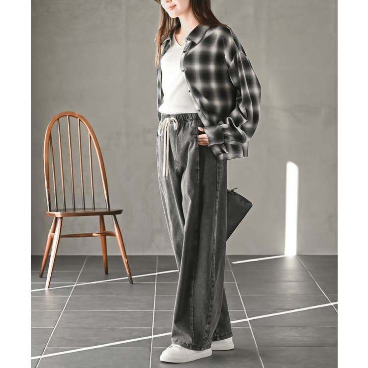 カットデニムイージーパンツ | rps | 詳細画像3 