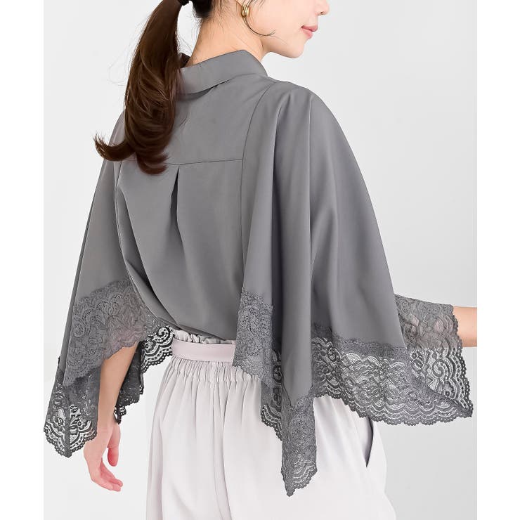 ふちどりレースケープブラウス | rps | 詳細画像21 