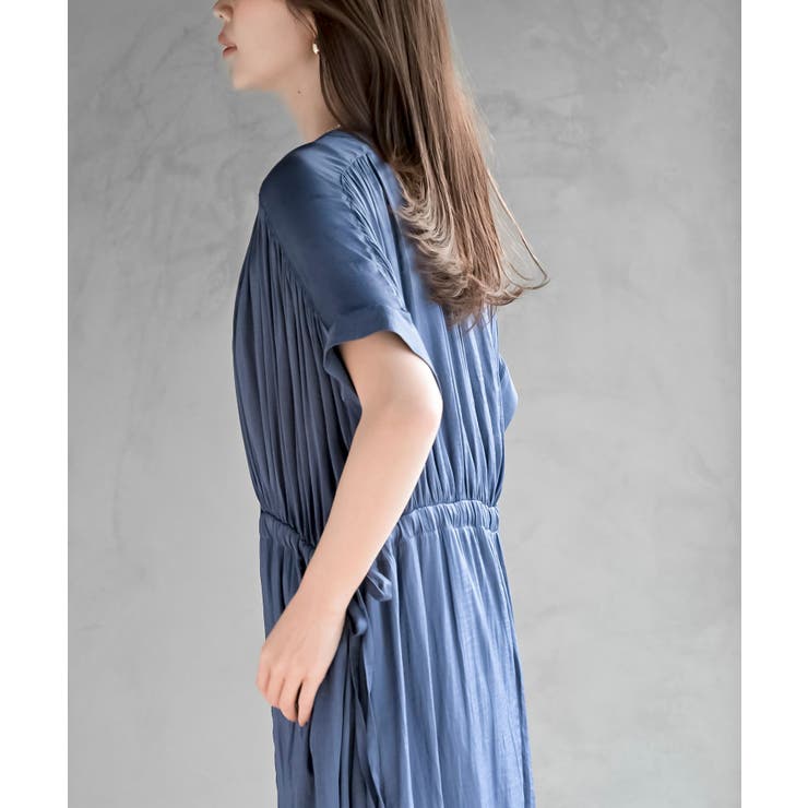 ウ゛ィンテージサテンバンドカラーワンピース | rps | 詳細画像23 