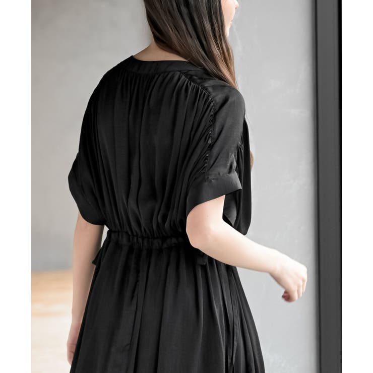 ウ゛ィンテージサテンバンドカラーワンピース | rps | 詳細画像8 