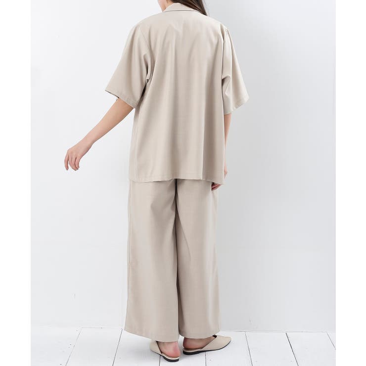 半袖テーラージャケット＋ワイドパンツセットアップ | rps | 詳細画像30 