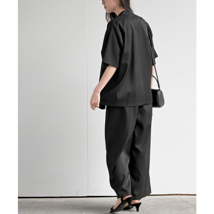 半袖テーラージャケット＋ワイドパンツセットアップ | rps | 詳細画像4 