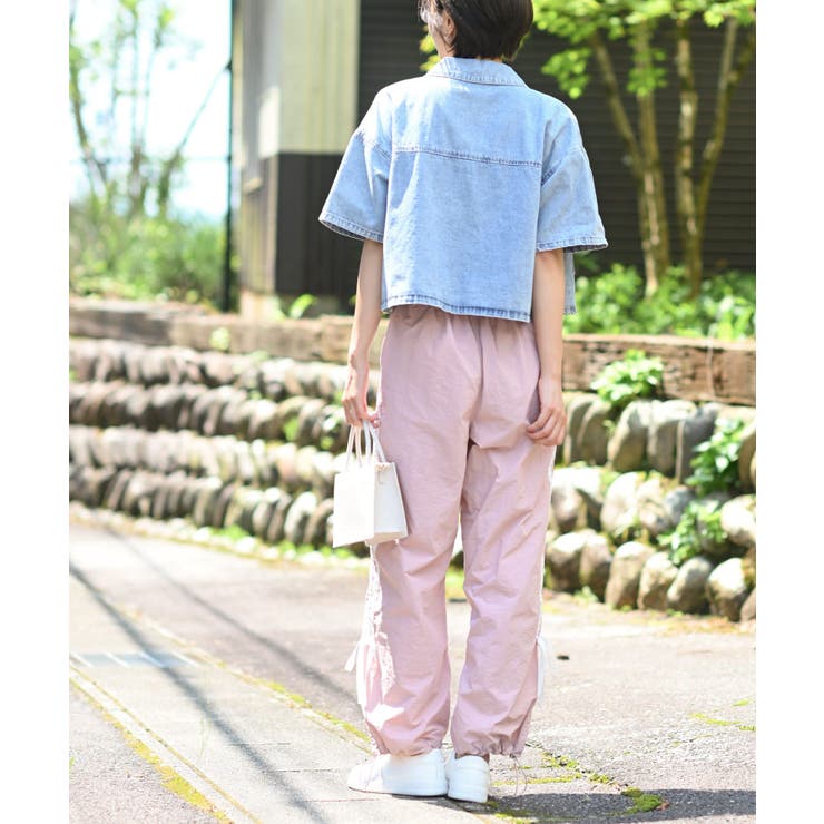 サイドリボンラインナイロンパンツ[品番：RPSW0002878]｜rps