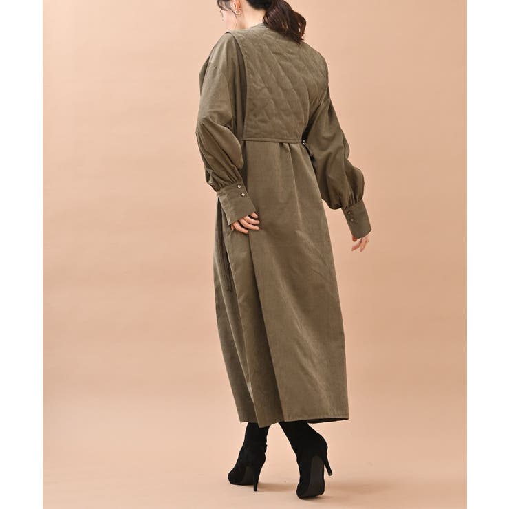 and per se キルティングロングベスト　ワンピース　M and per se キルティングロングベスト ワンピース M