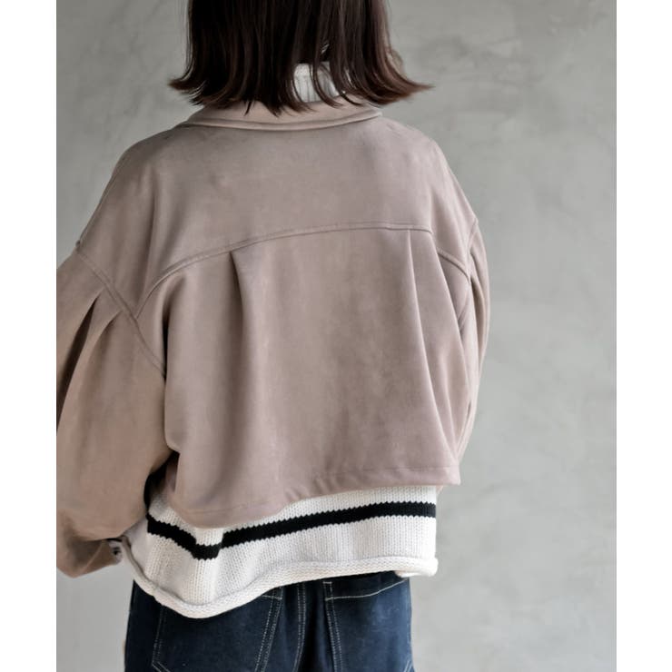 スエードポンチショートブルゾン | rps | 詳細画像16 