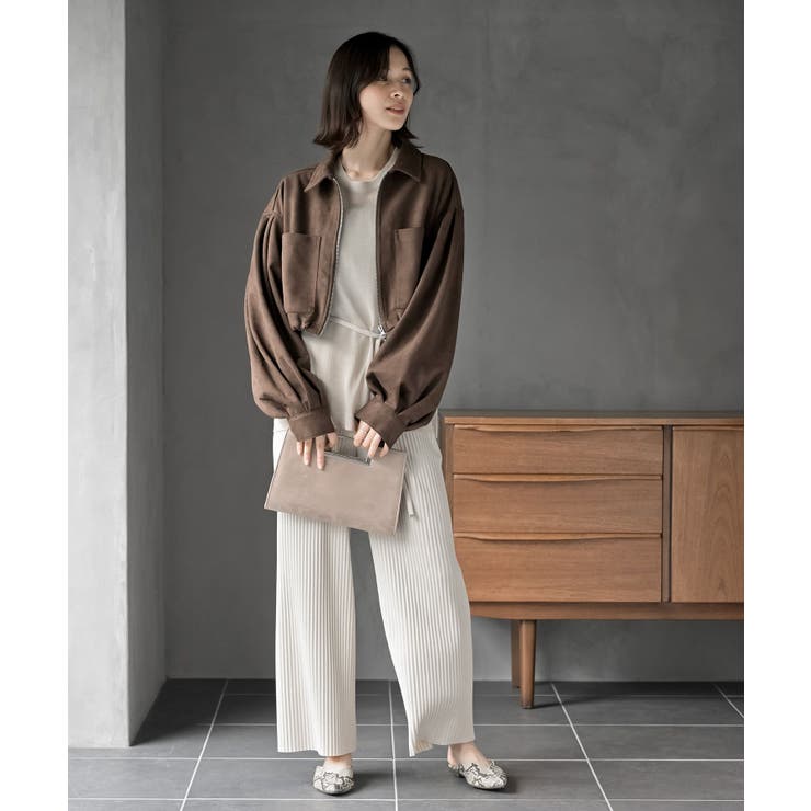 スエードポンチショートブルゾン | rps | 詳細画像18 