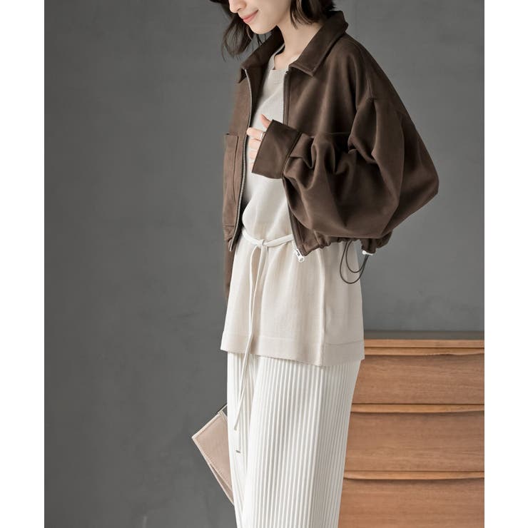 スエードポンチショートブルゾン | rps | 詳細画像19 