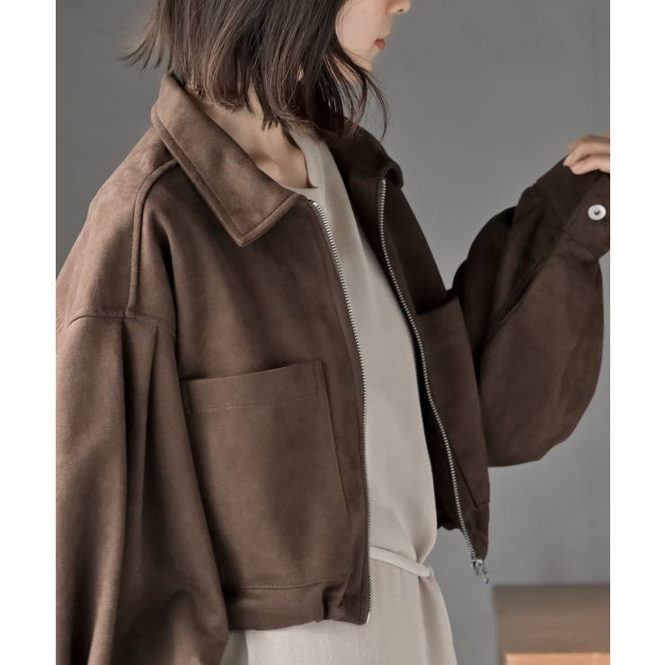 スエードポンチショートブルゾン | rps | 詳細画像23 