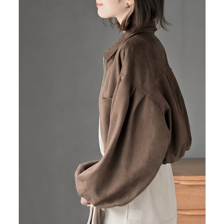 スエードポンチショートブルゾン | rps | 詳細画像25 