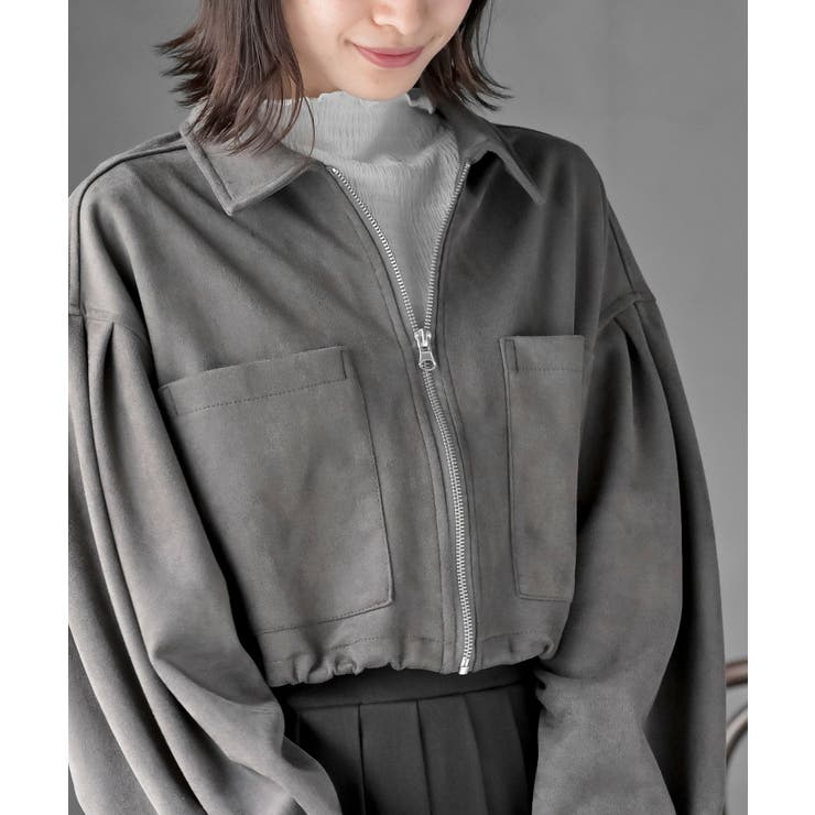 スエードポンチショートブルゾン | rps | 詳細画像6 