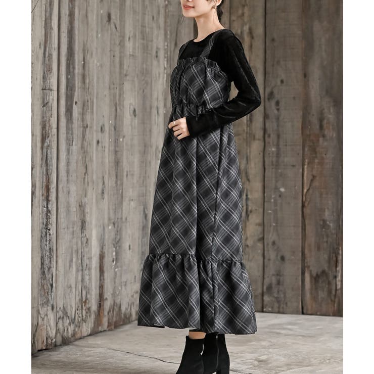 ブラック | インナーＳＥＴチェックジャンスカ | rps