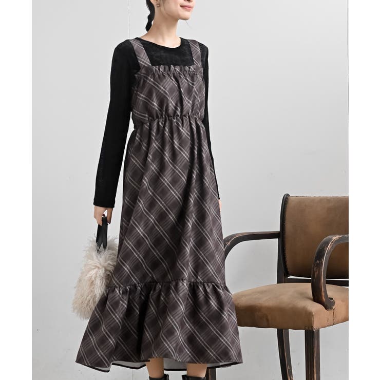 ブラウン | インナーＳＥＴチェックジャンスカ | rps