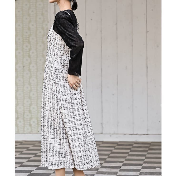 インナーＳＥＴツイードフレアーキャミワンピース | rps | 詳細画像13 